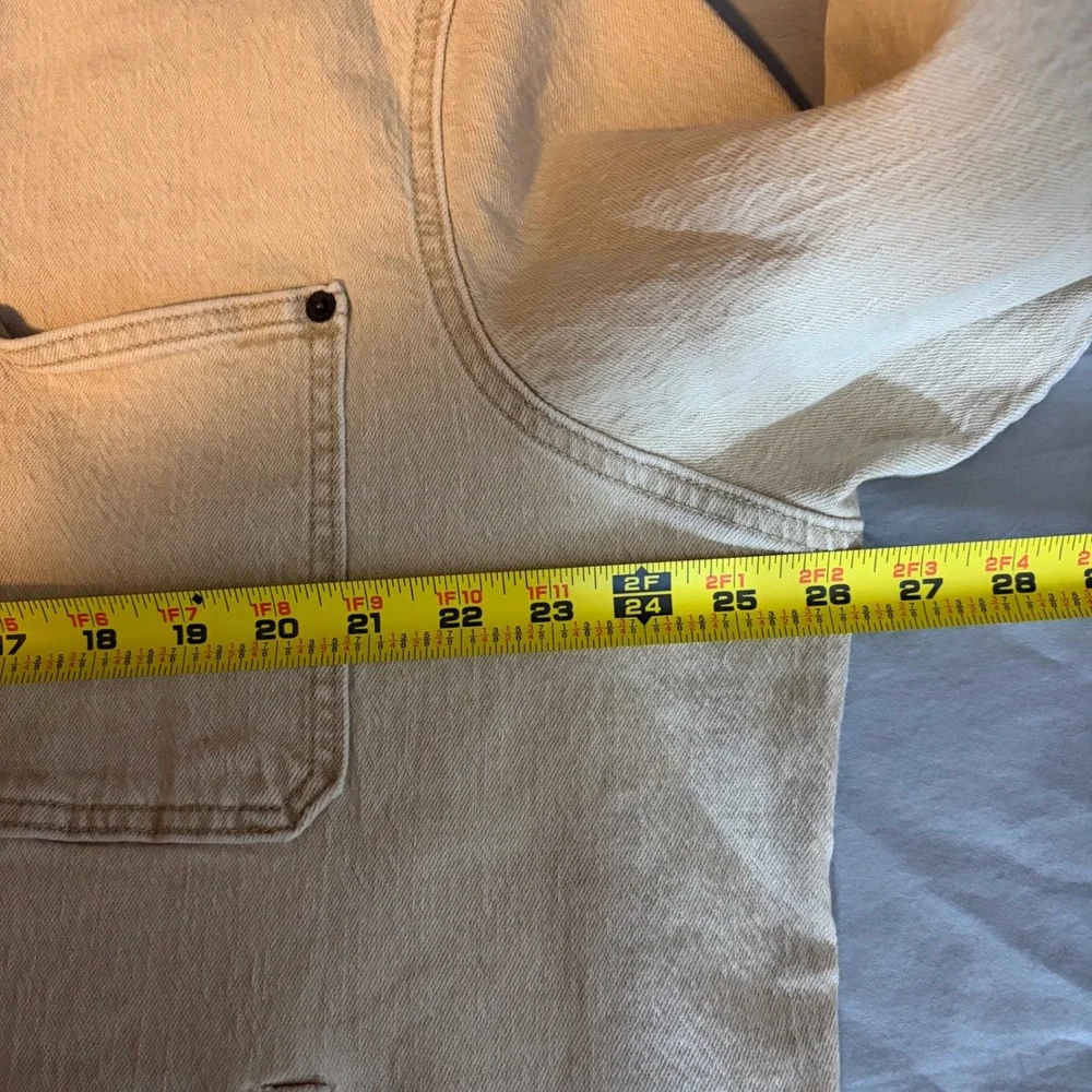 Levis Mens Tan Denim Trucker Jacket‎ Corduroy Collar Sand A0730-0002 XL - Picture 9 of 11